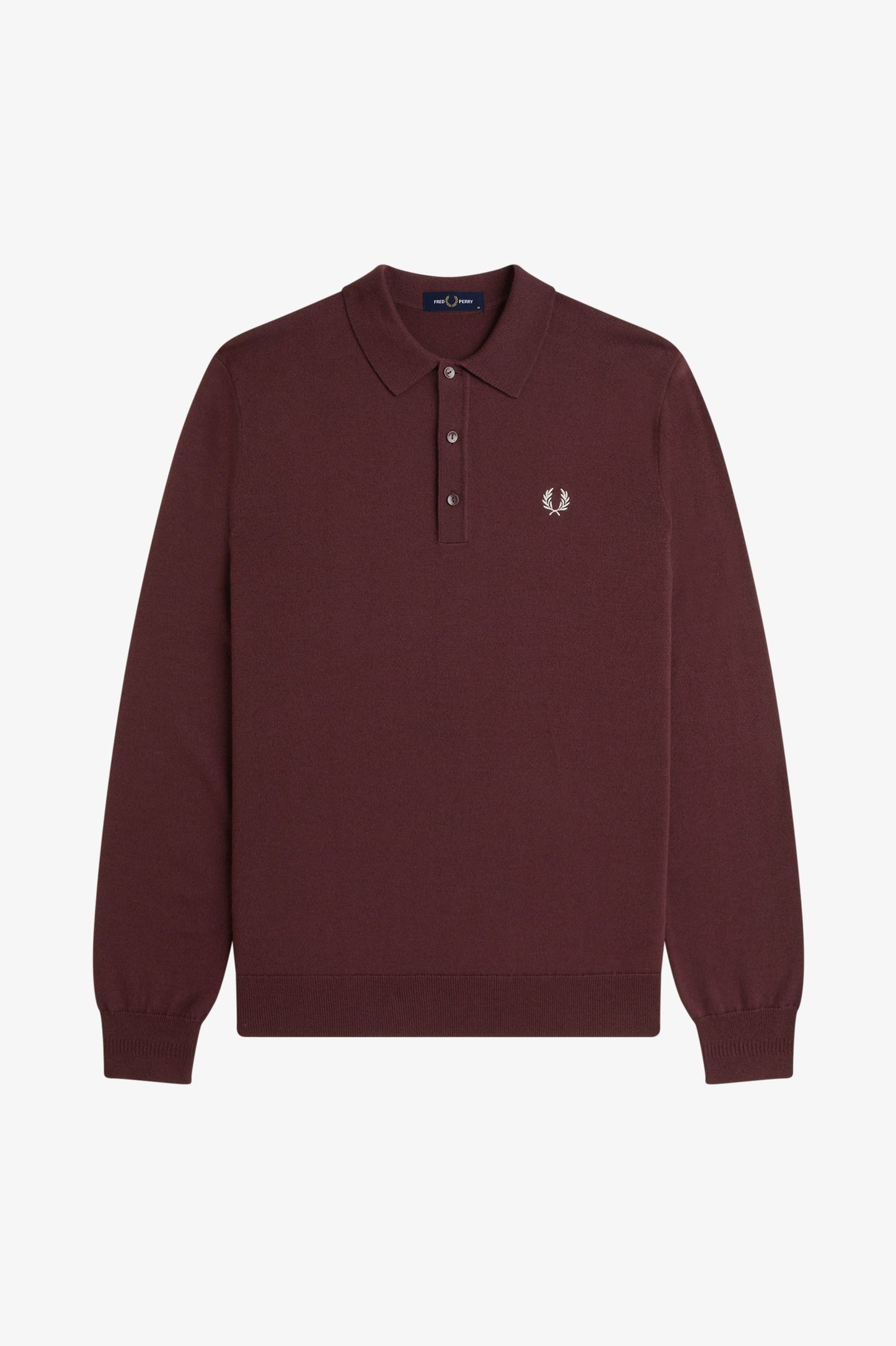 Classic Knitted Polo Ox Blood