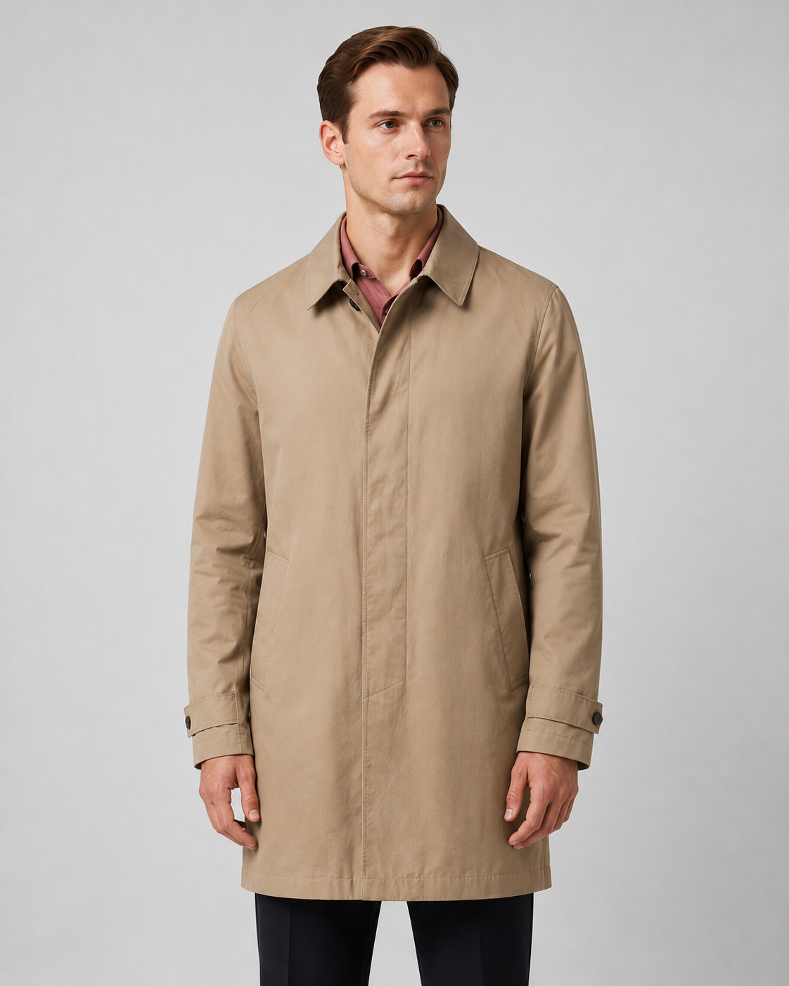Beige Overcoat