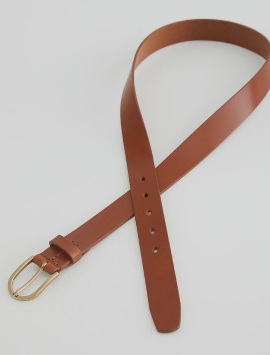 Siena Belt Camel Brass