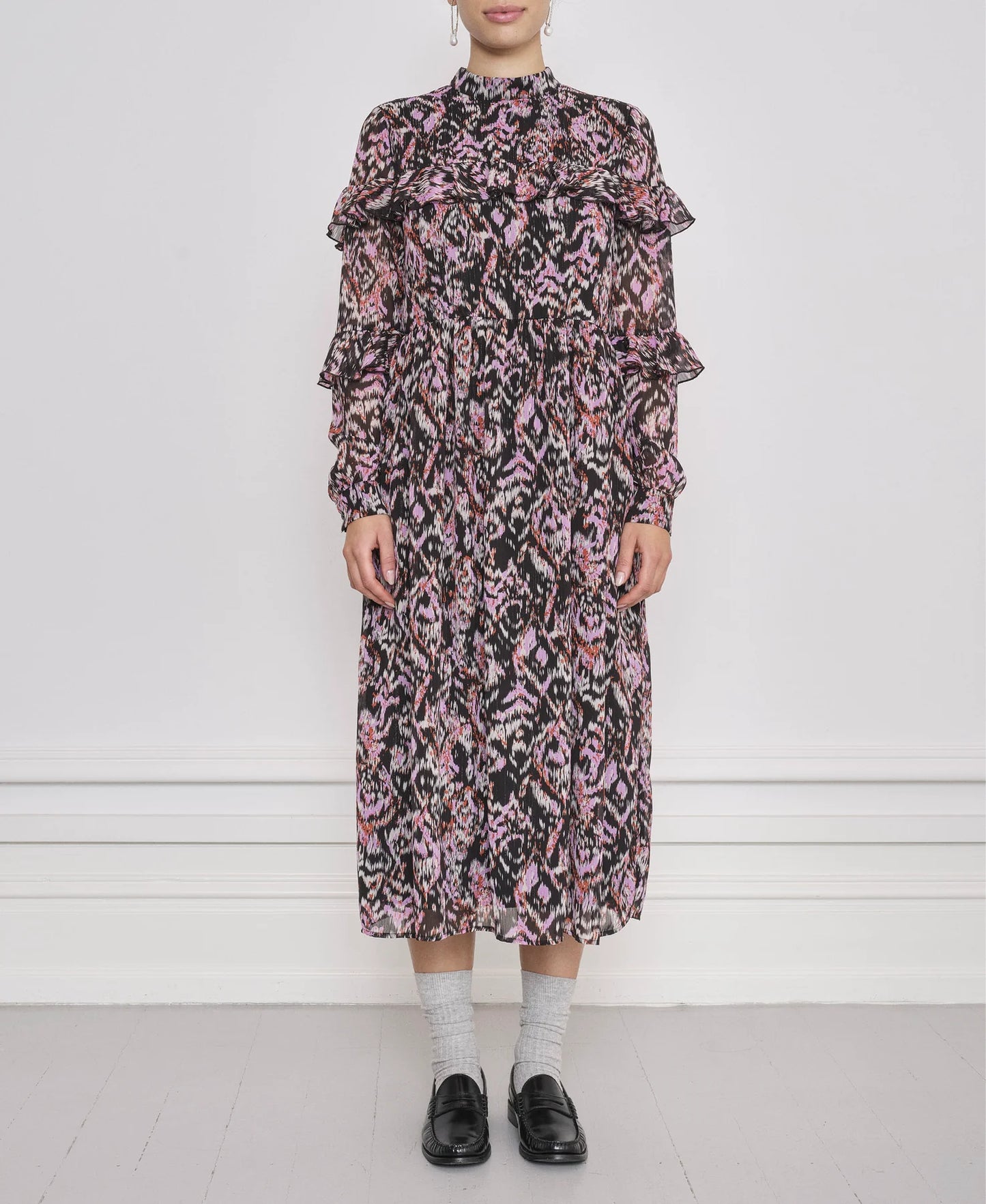 Fabiola Lurex Midi Dress