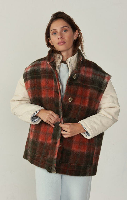 Jacket Geomark Kaki Tartan