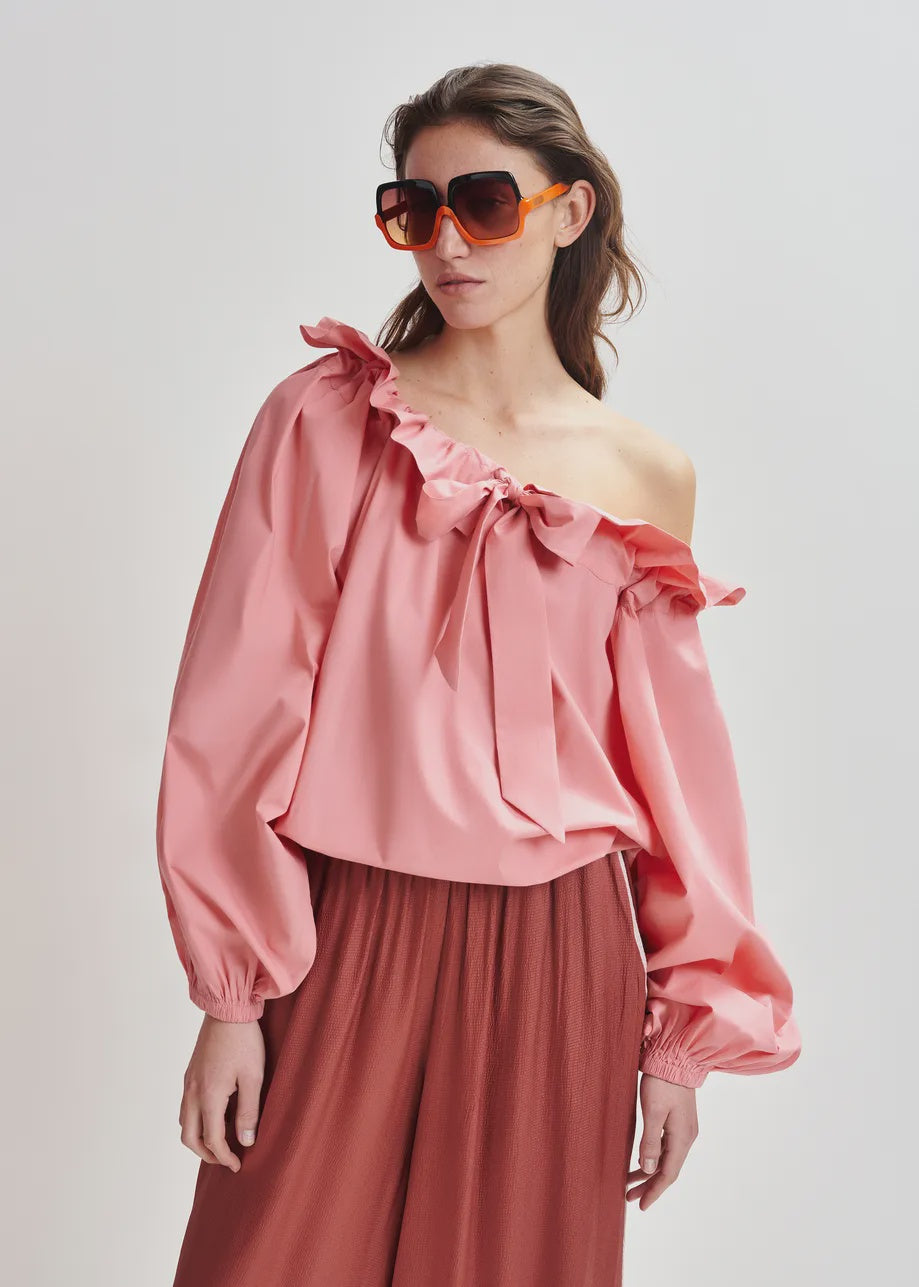 Hiami Oversized Sunglasses - Black/Orange