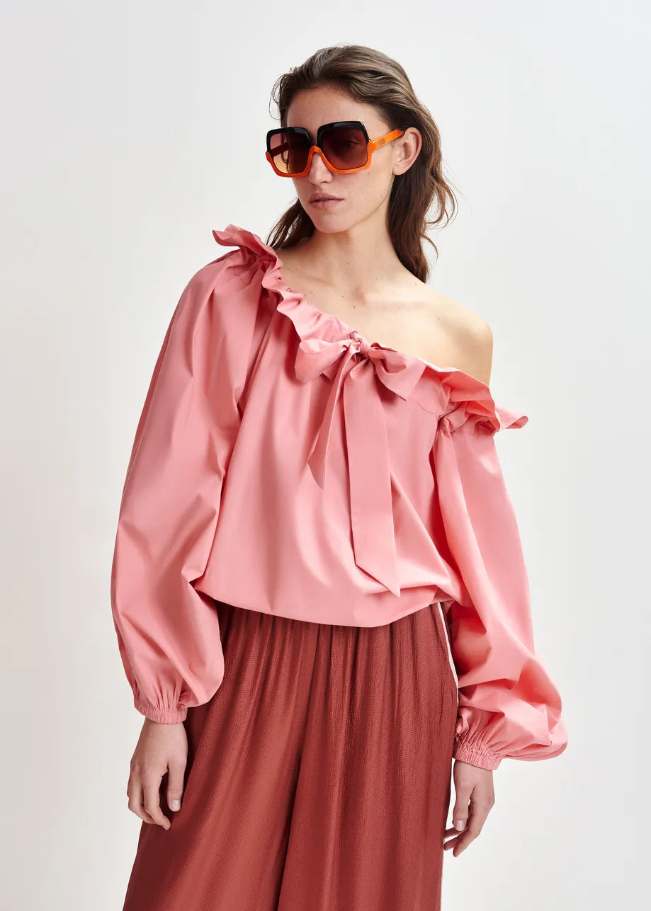 Hiami Oversized Sunglasses - Black/Orange