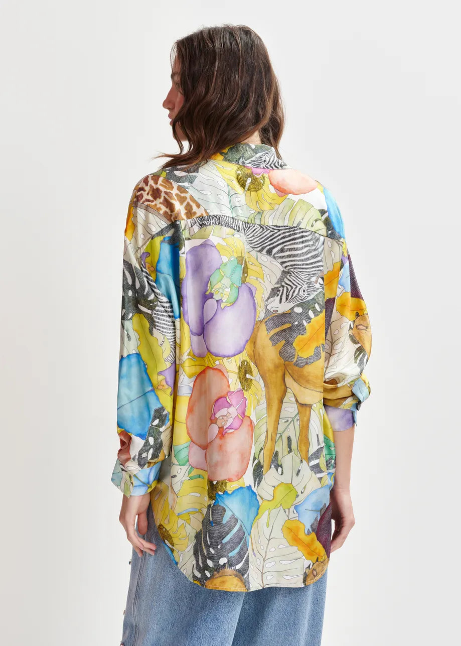 Hila Oversized Shirt - Multicolor