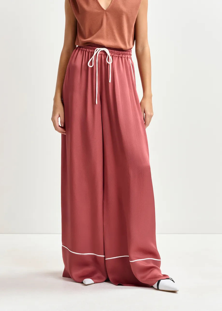 Hontgomery Wide Pants - Burnt Coral