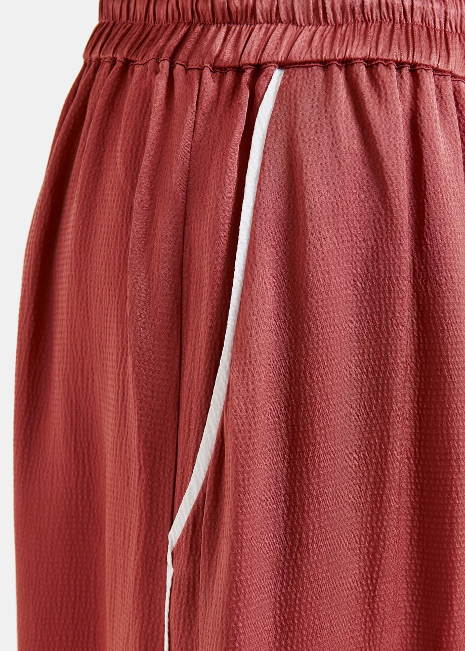 Hontgomery Wide Pants - Burnt Coral