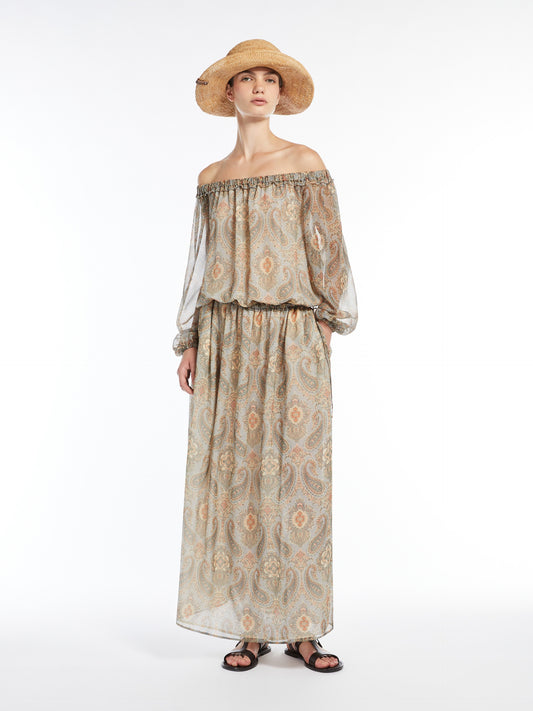 Enza  Patterned georgette dress