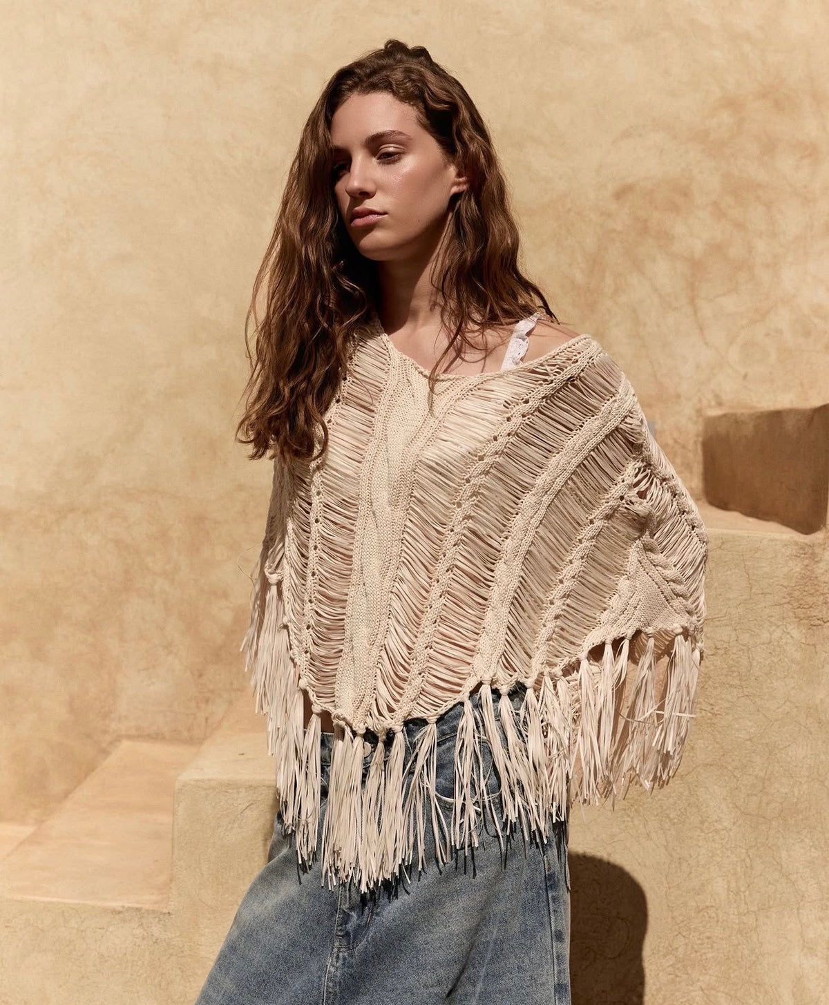 Graci Knitted Poncho