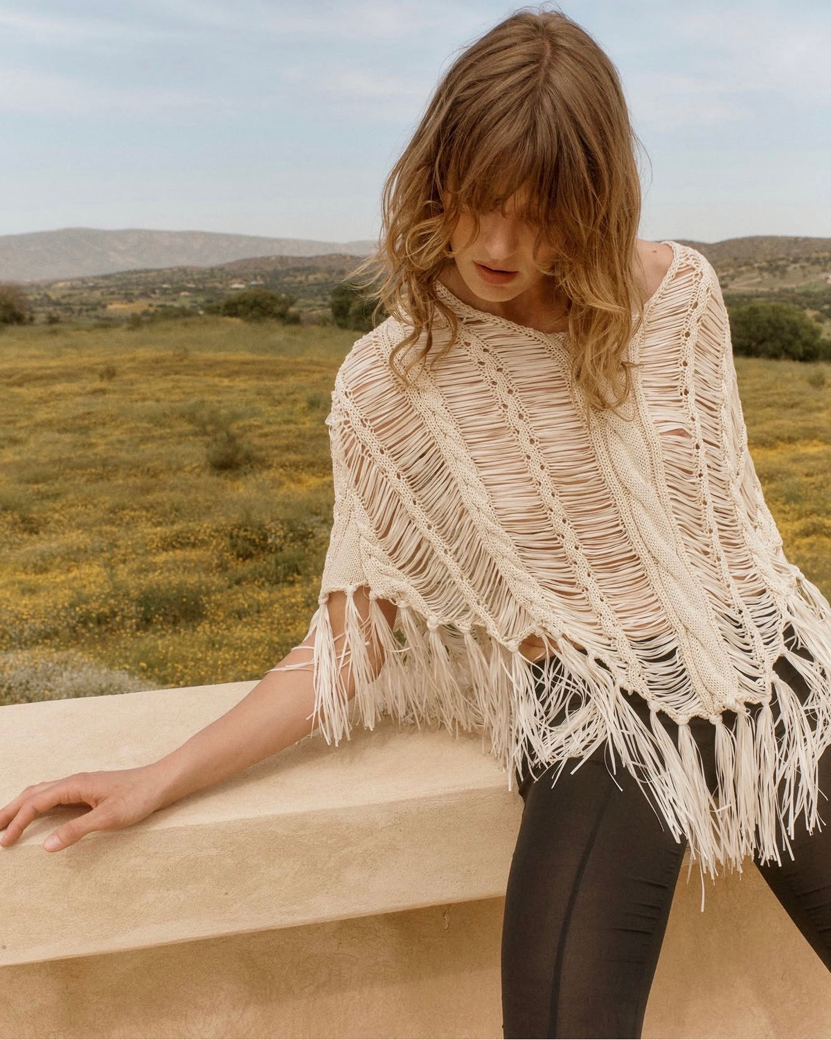 Graci Knitted Poncho