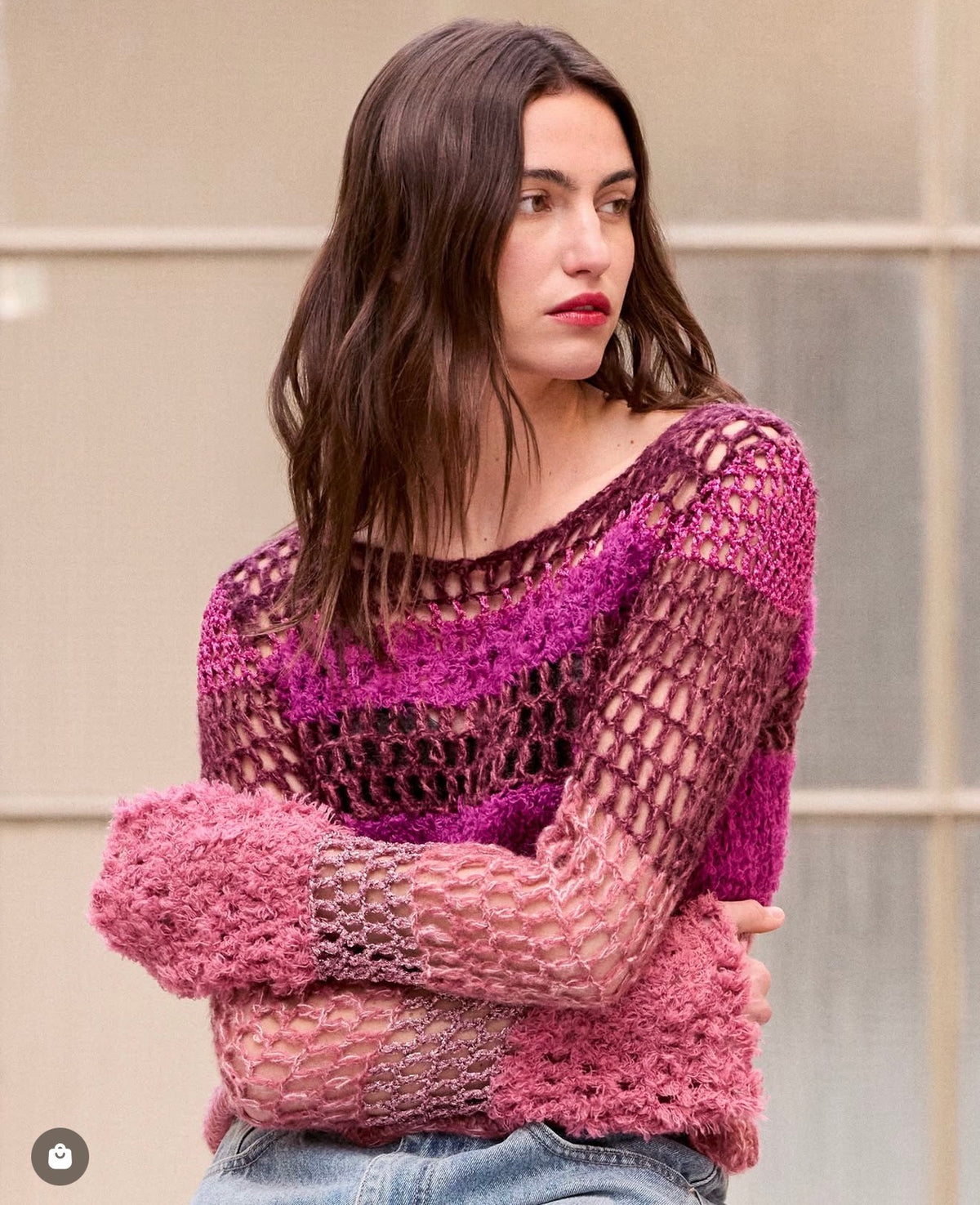 Opha Knitted Sweater Mauve