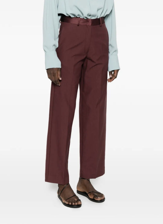 Cotton Satin Pants Chic