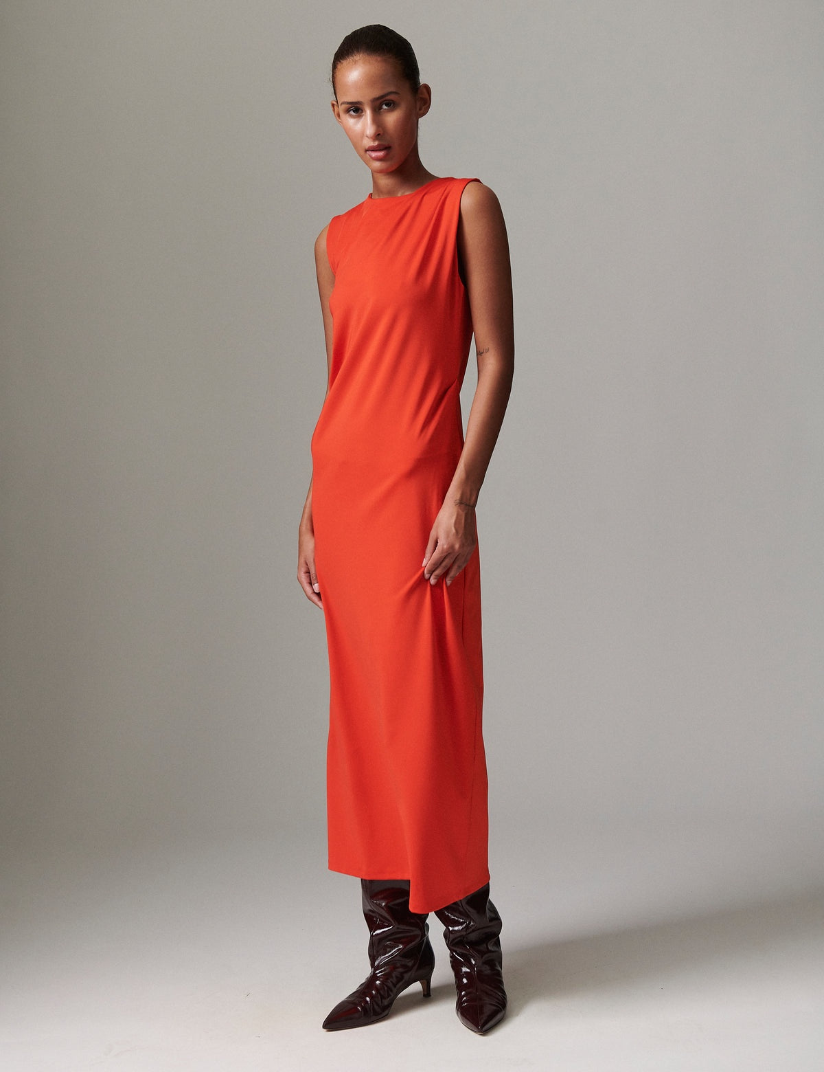 Marina Dress - Fiery Red
