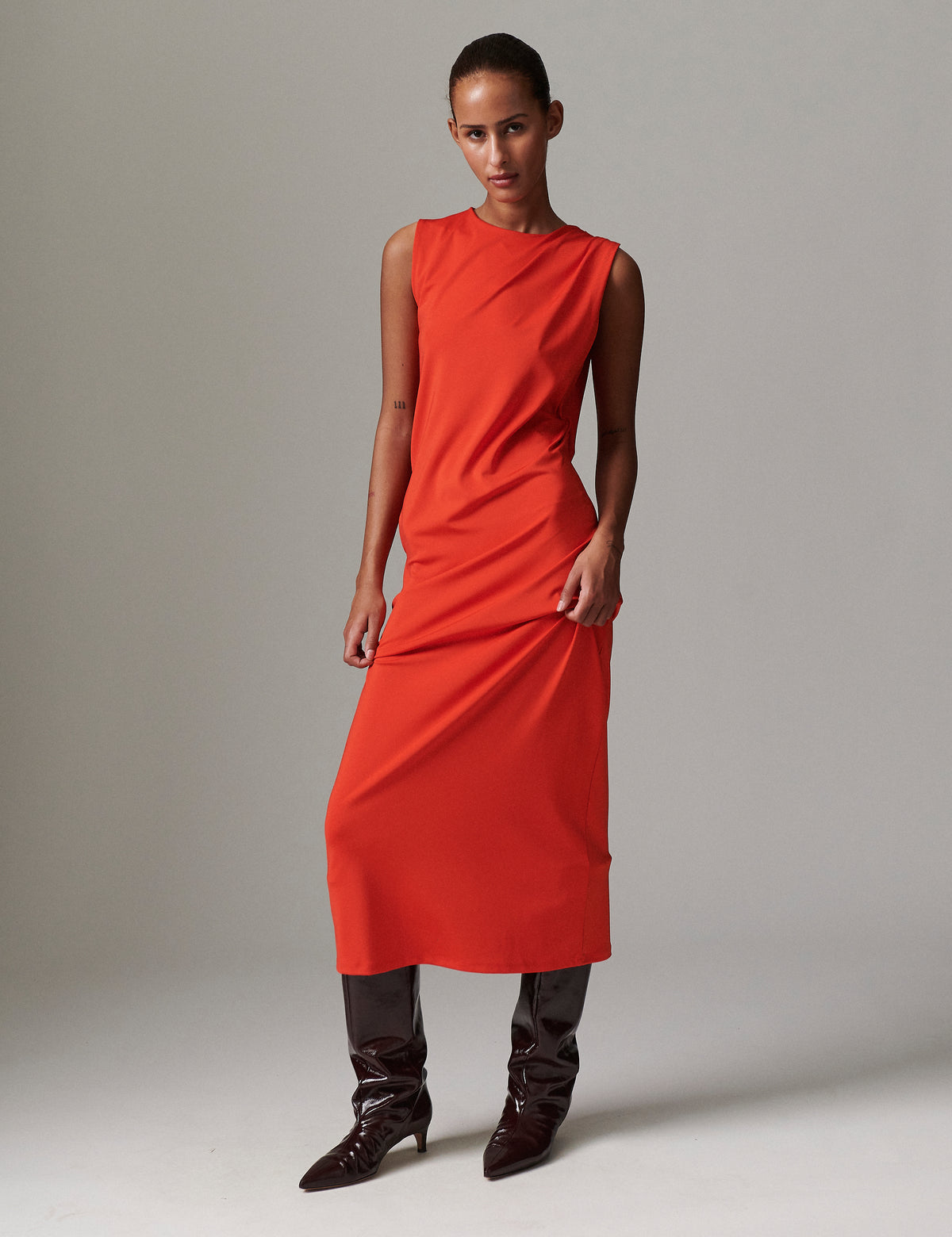Marina Dress - Fiery Red