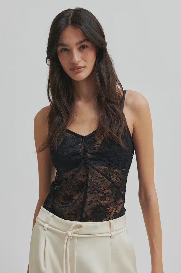 Social Strap Top - Lace Top