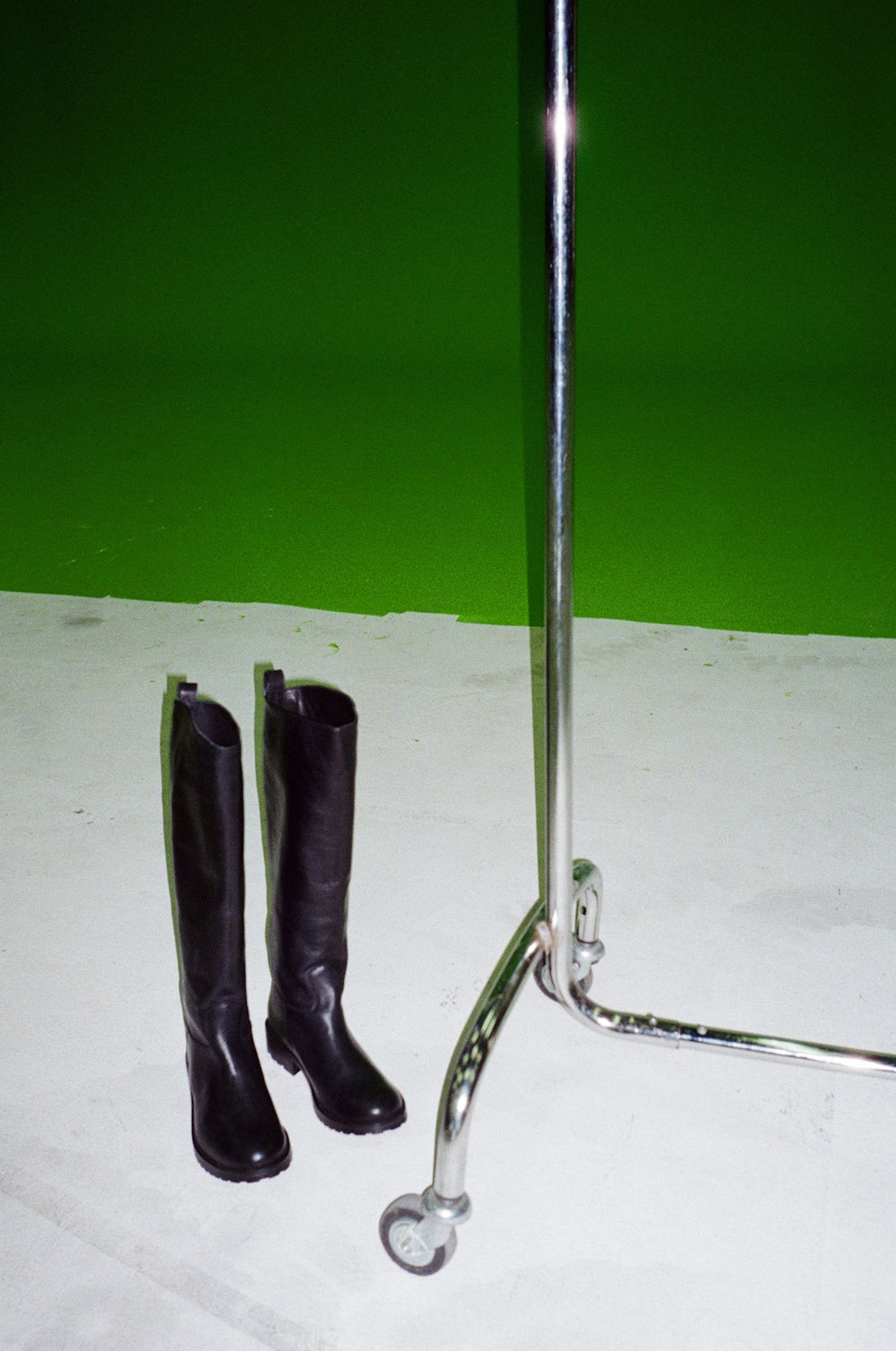 Marit Leather Riding Boot Black