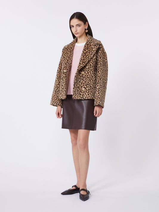 Doncia Leather Skirt