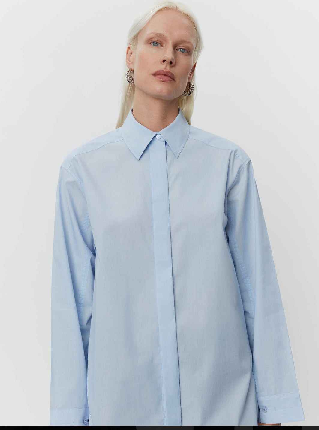 Malou Pigeon Blue Shirt