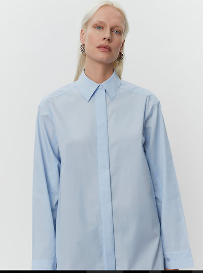 Malou Pigeon Blue Shirt
