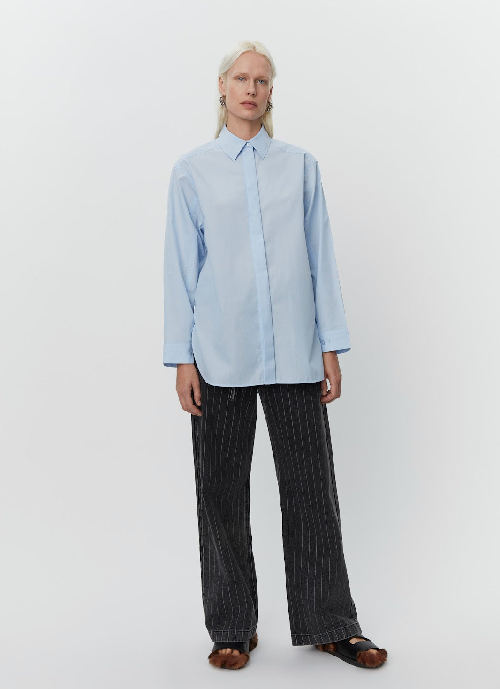 Malou Pigeon Blue Shirt