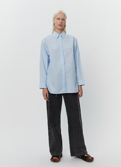 Malou Pigeon Blue Shirt