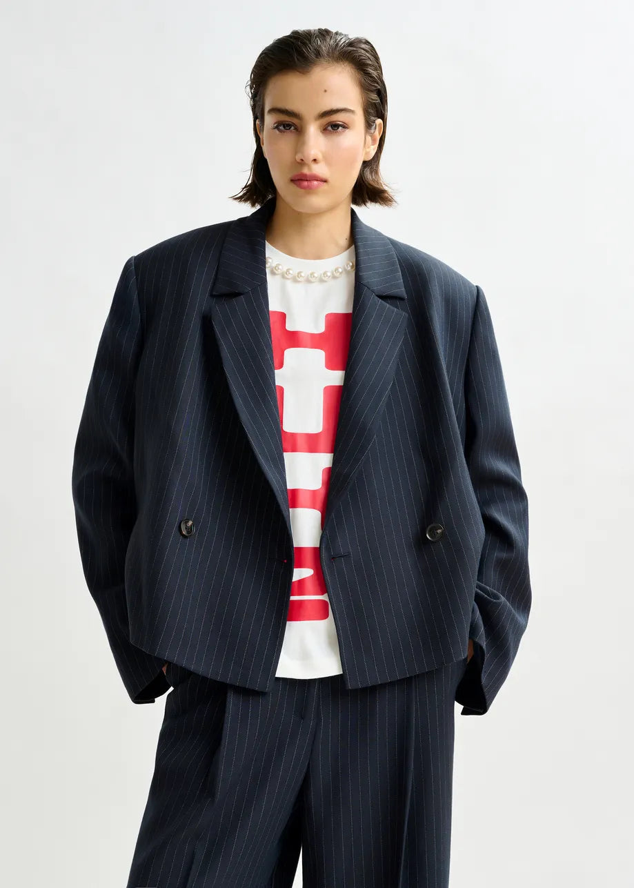 Itzel Blazer - Navy Pin