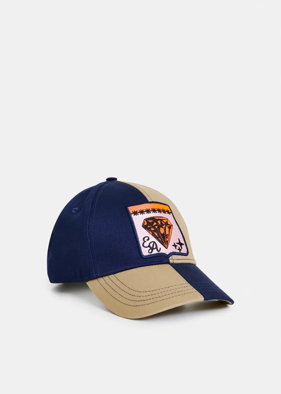 Jerri Bicolour Varsity Cap - Combo2 Dark Night