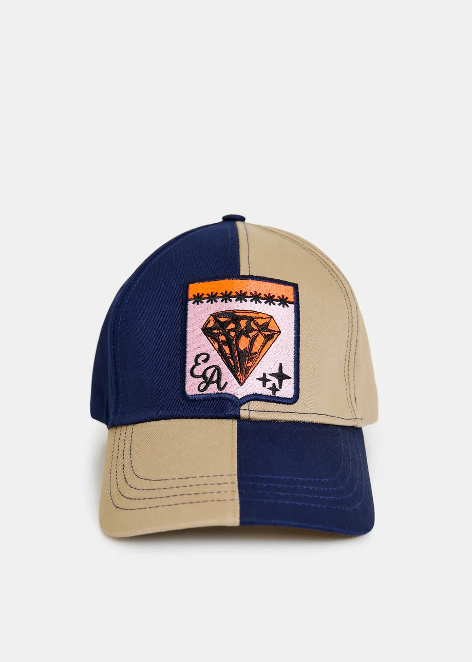 Jerri Bicolour Varsity Cap - Combo2 Dark Night