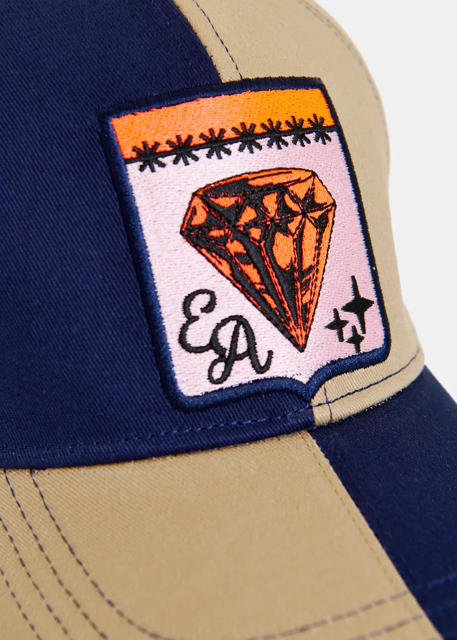 Jerri Bicolour Varsity Cap - Combo2 Dark Night