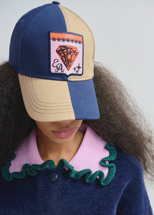 Jerri Bicolour Varsity Cap - Combo2 Dark Night