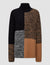 Merino Collage High Neck Jumper