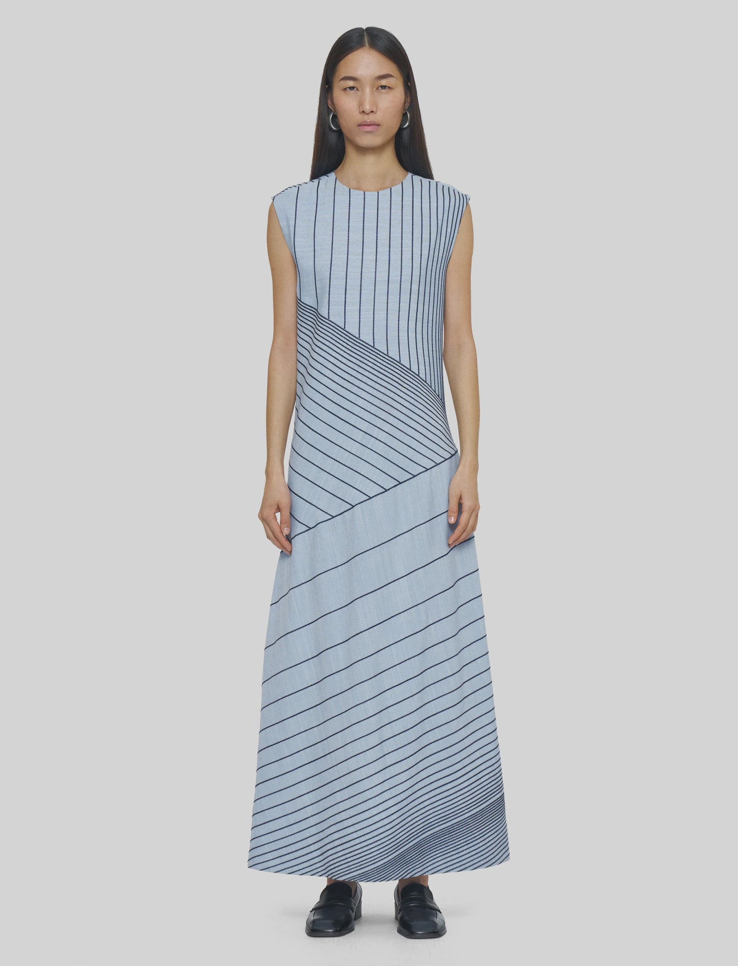 Maryse Dress Striped Blue