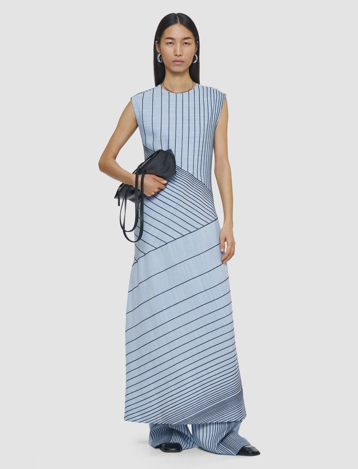 Maryse Dress Striped Blue