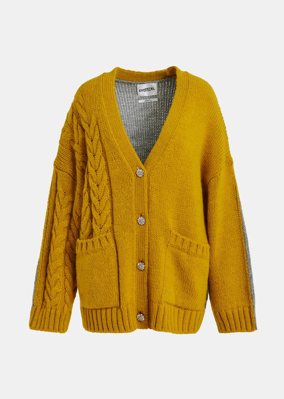 Jokes Bicolour Cardigan - Combo2 Dusty Sunshine