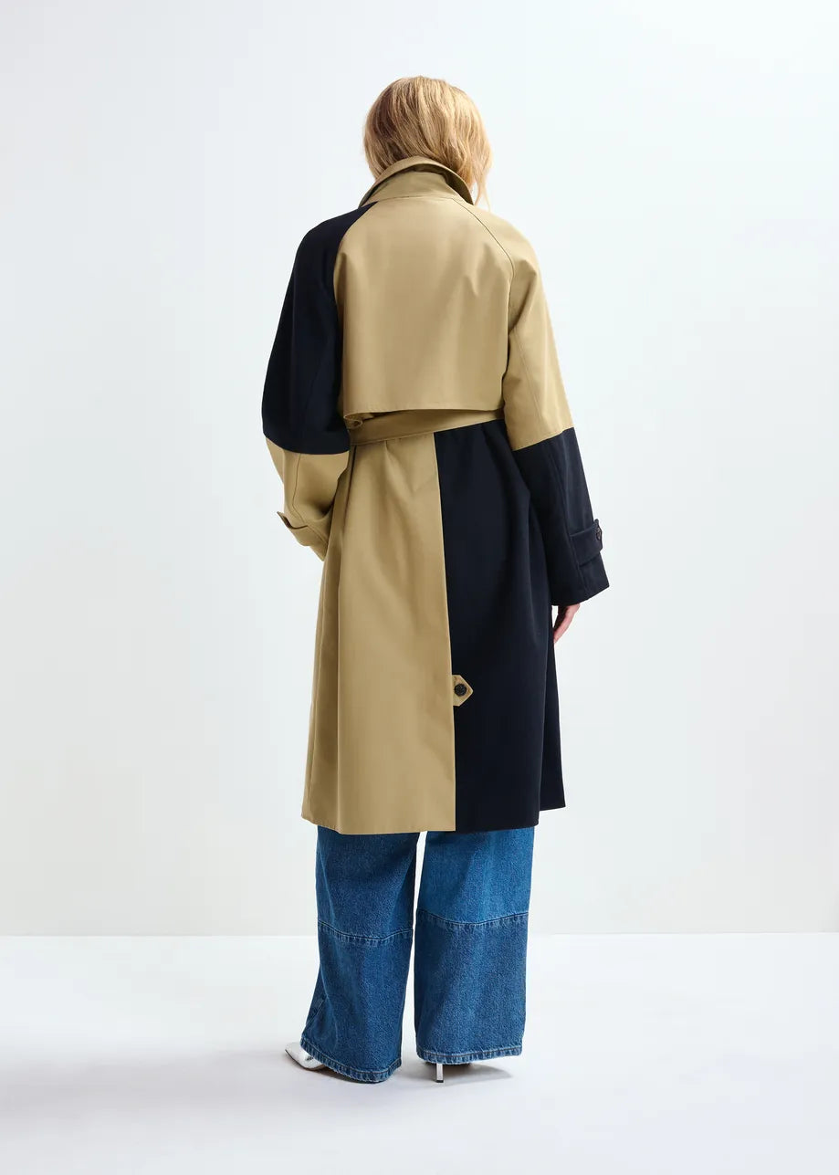 Just Patchwork Trenchcoat - Combo1 Gingerbread