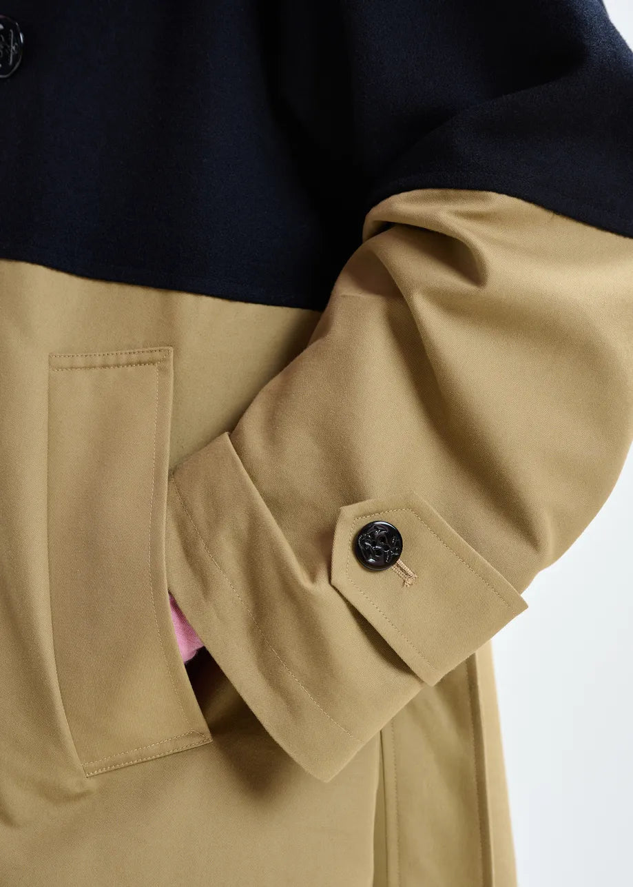 Just Patchwork Trenchcoat - Combo1 Gingerbread