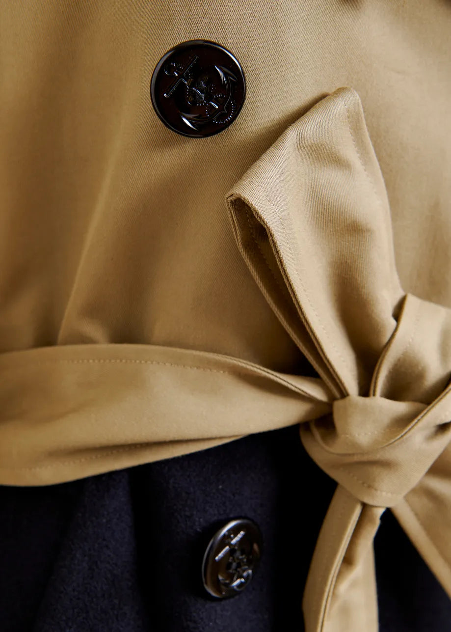 Just Patchwork Trenchcoat - Combo1 Gingerbread