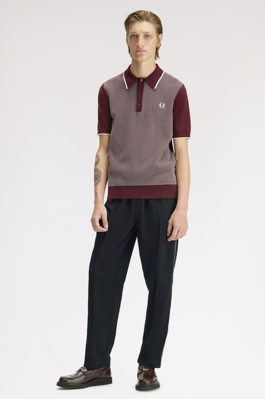 Tonic Waffle knit Shirt Oxblood