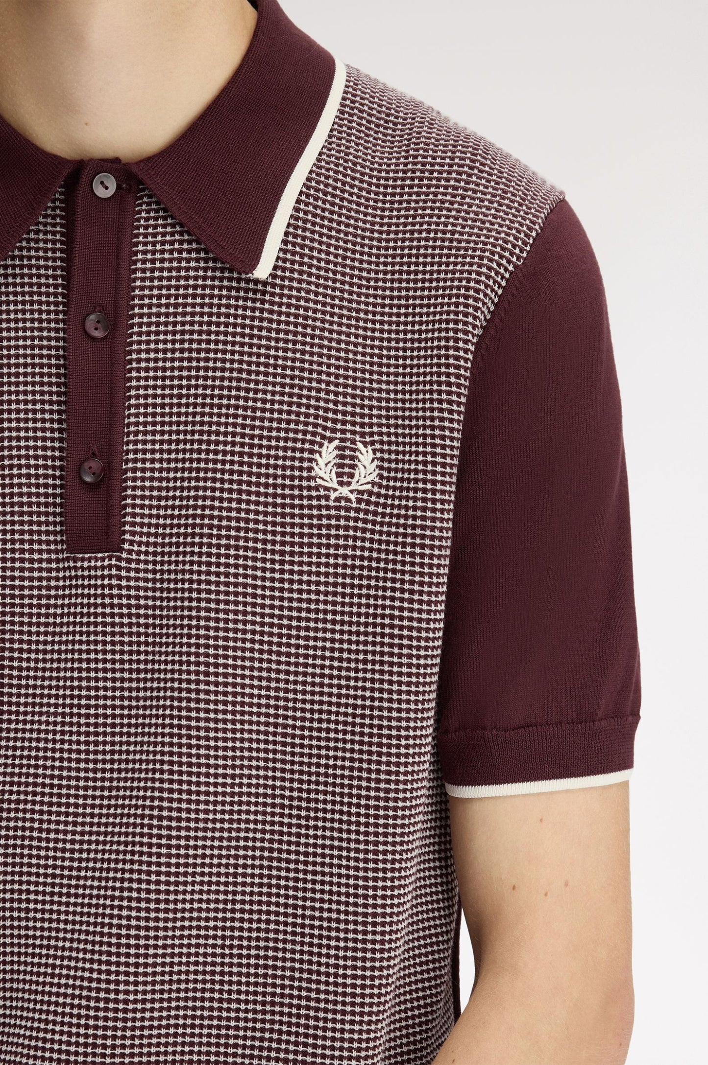 Tonic Waffle knit Shirt Oxblood