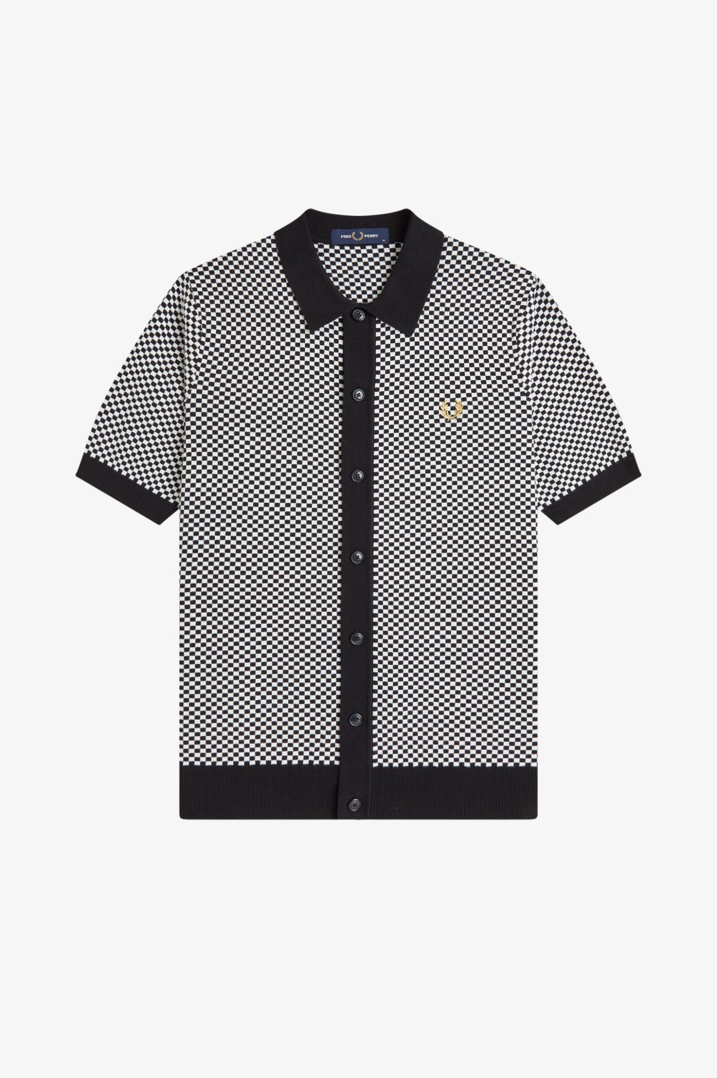 Chequerboard Button Through Shirt