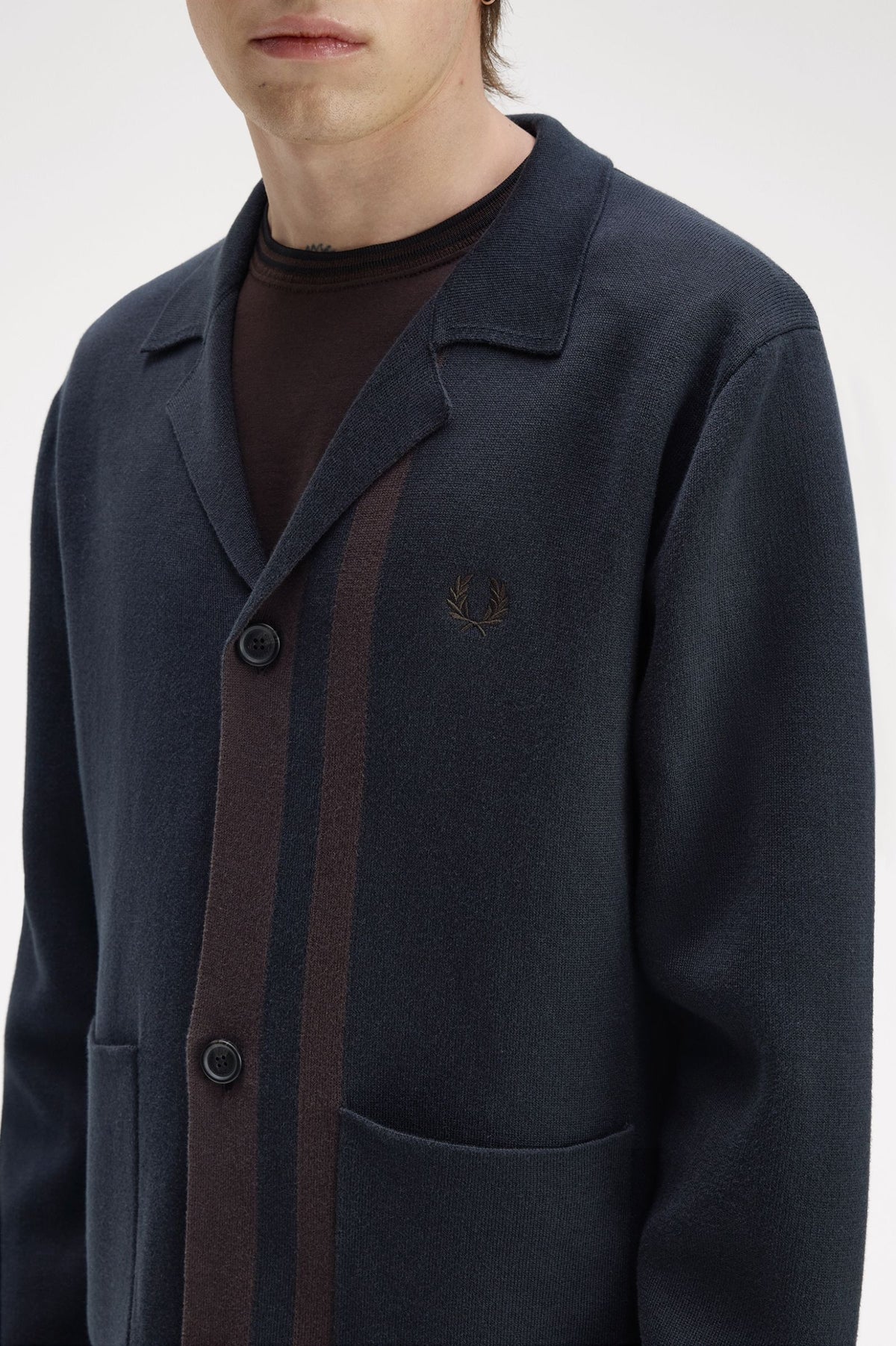 Knitted Blazer Navy