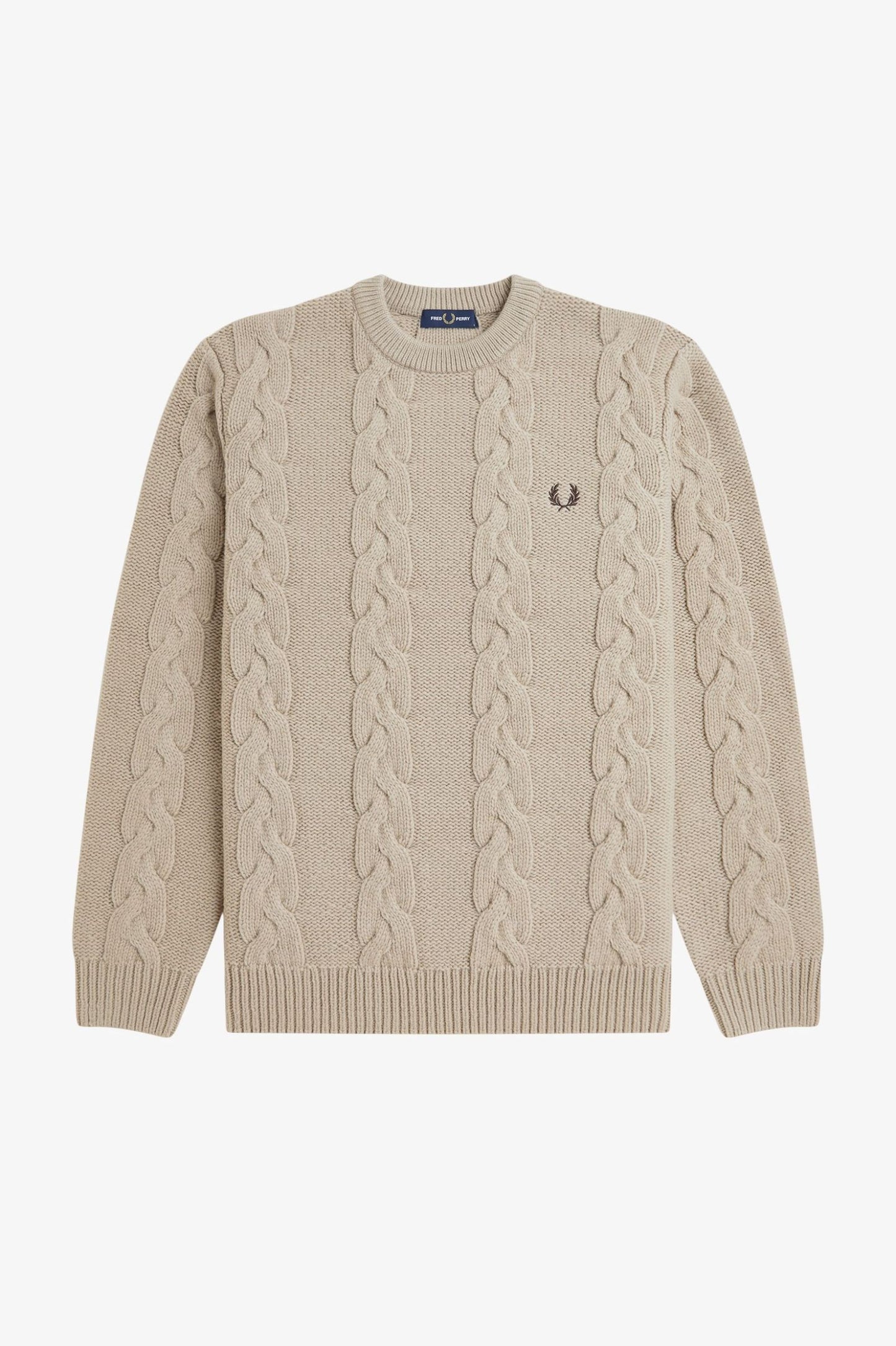 Chunky Cable Knit Jumper Warm Oat