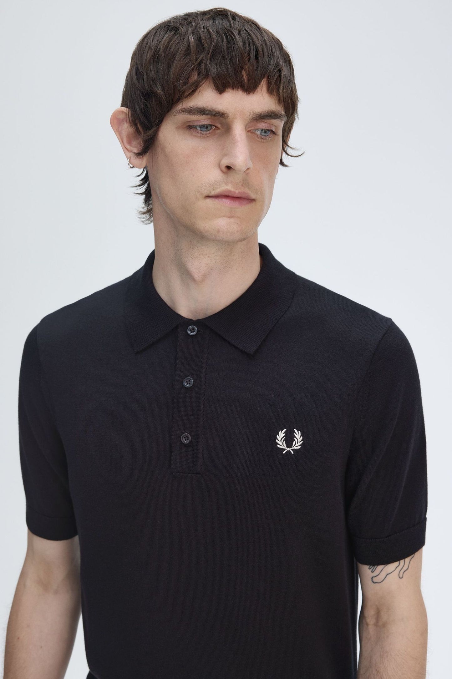 Cotton Knitted Shirt Black