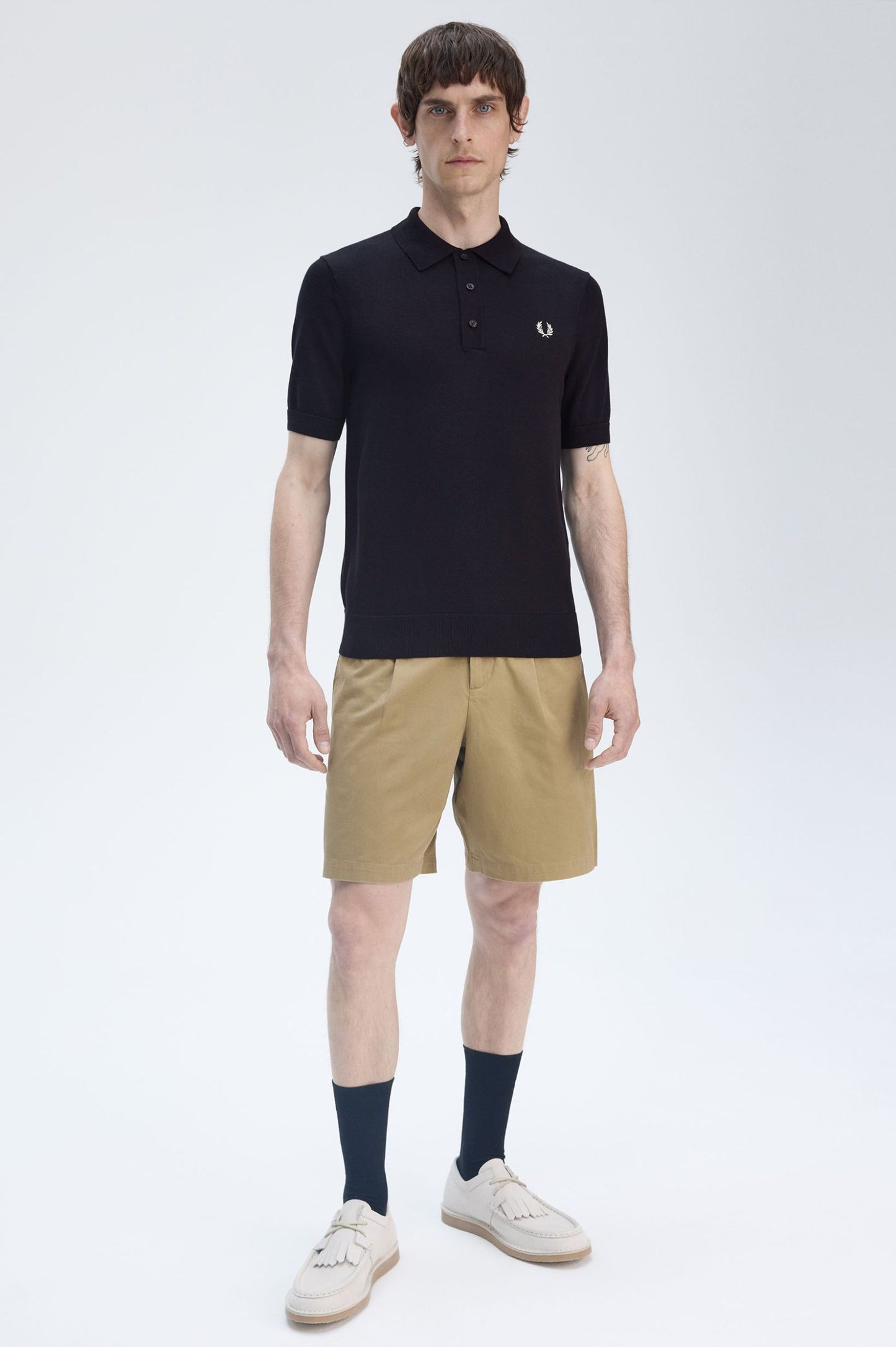 Cotton Knitted Shirt Black