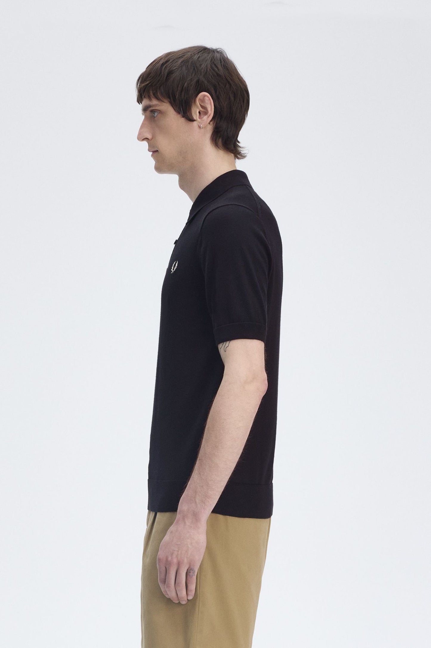 Cotton Knitted Shirt Black