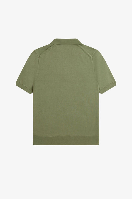 Cotton Knitted Shirt Olive