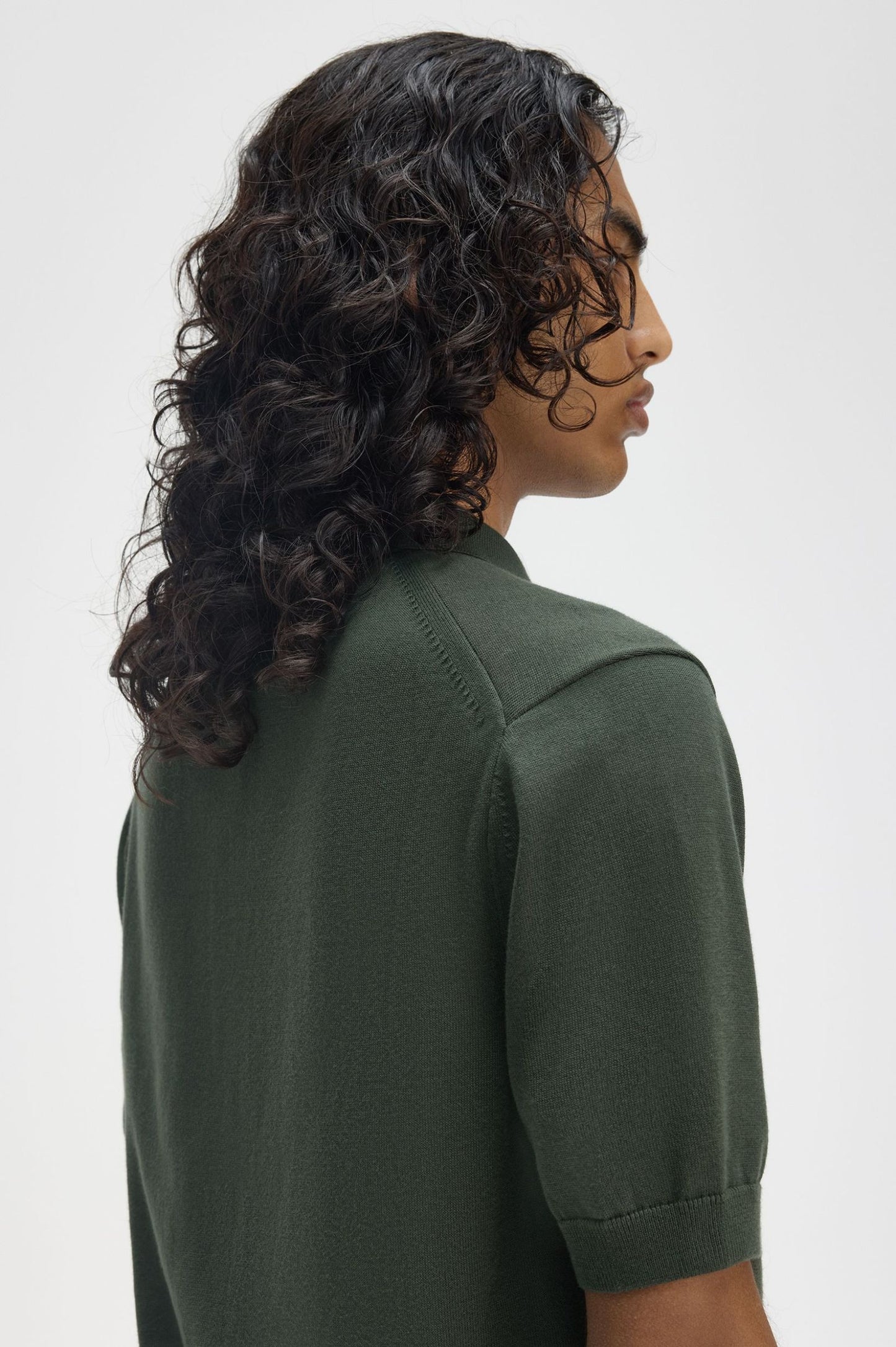Cotton Knitted Shirt Green
