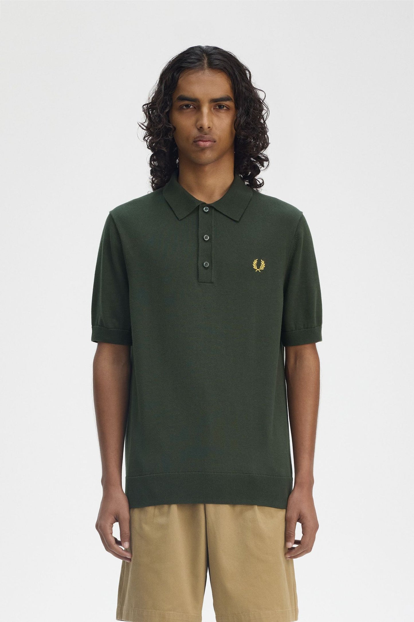 Cotton Knitted Shirt Green