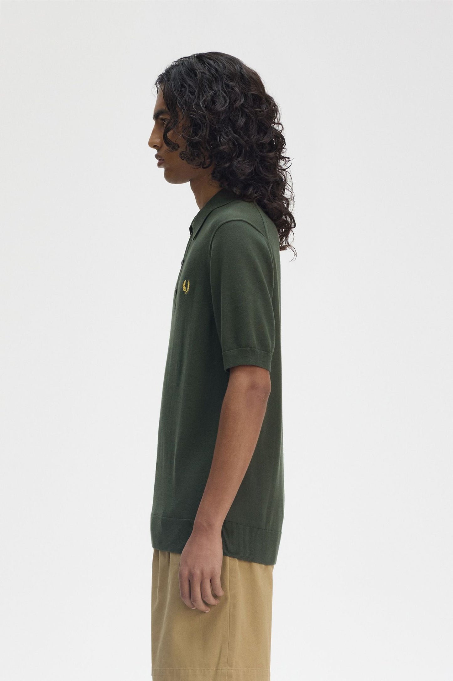 Cotton Knitted Shirt Green