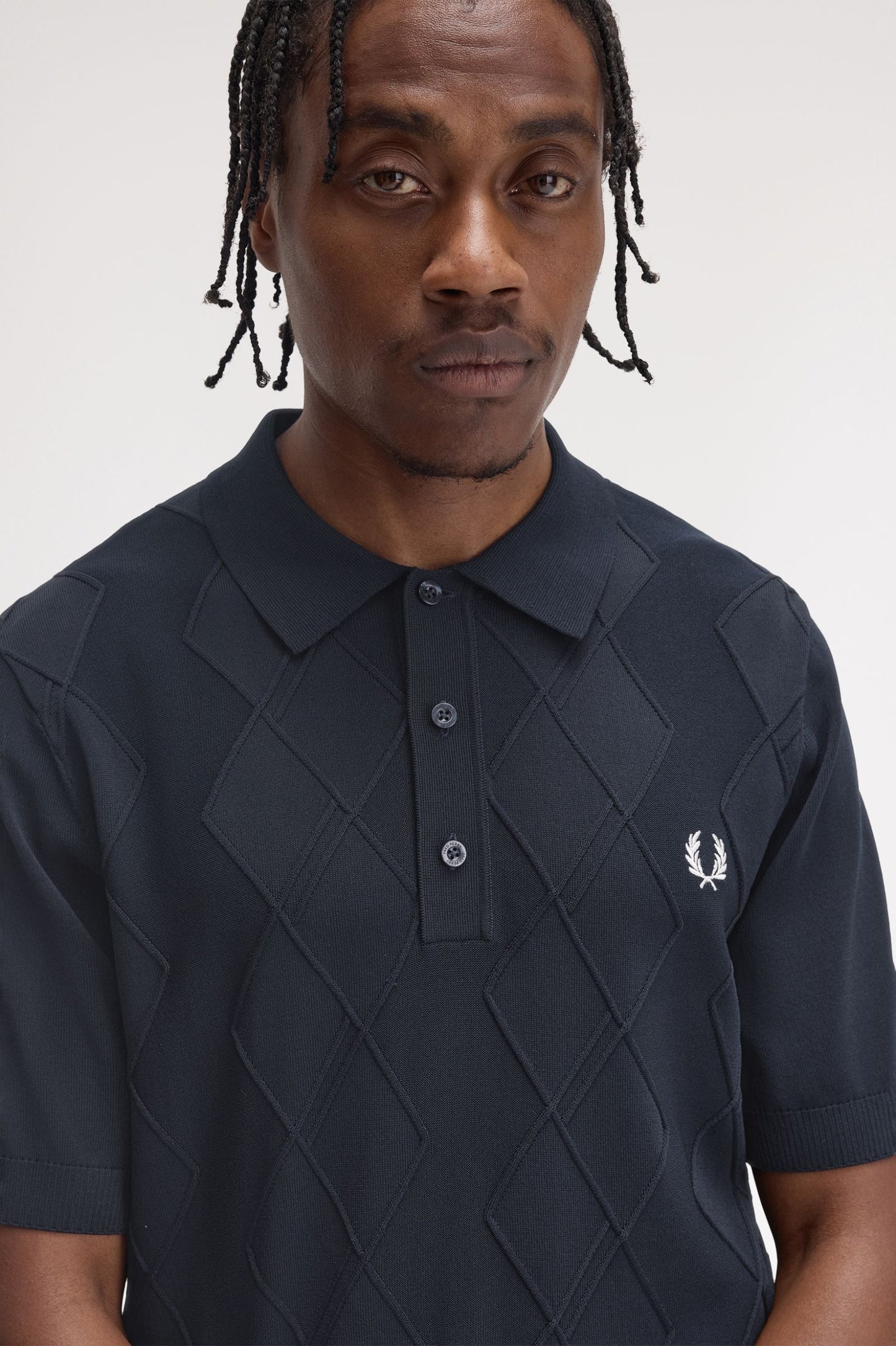 Cotton Knitted Shirt Navy