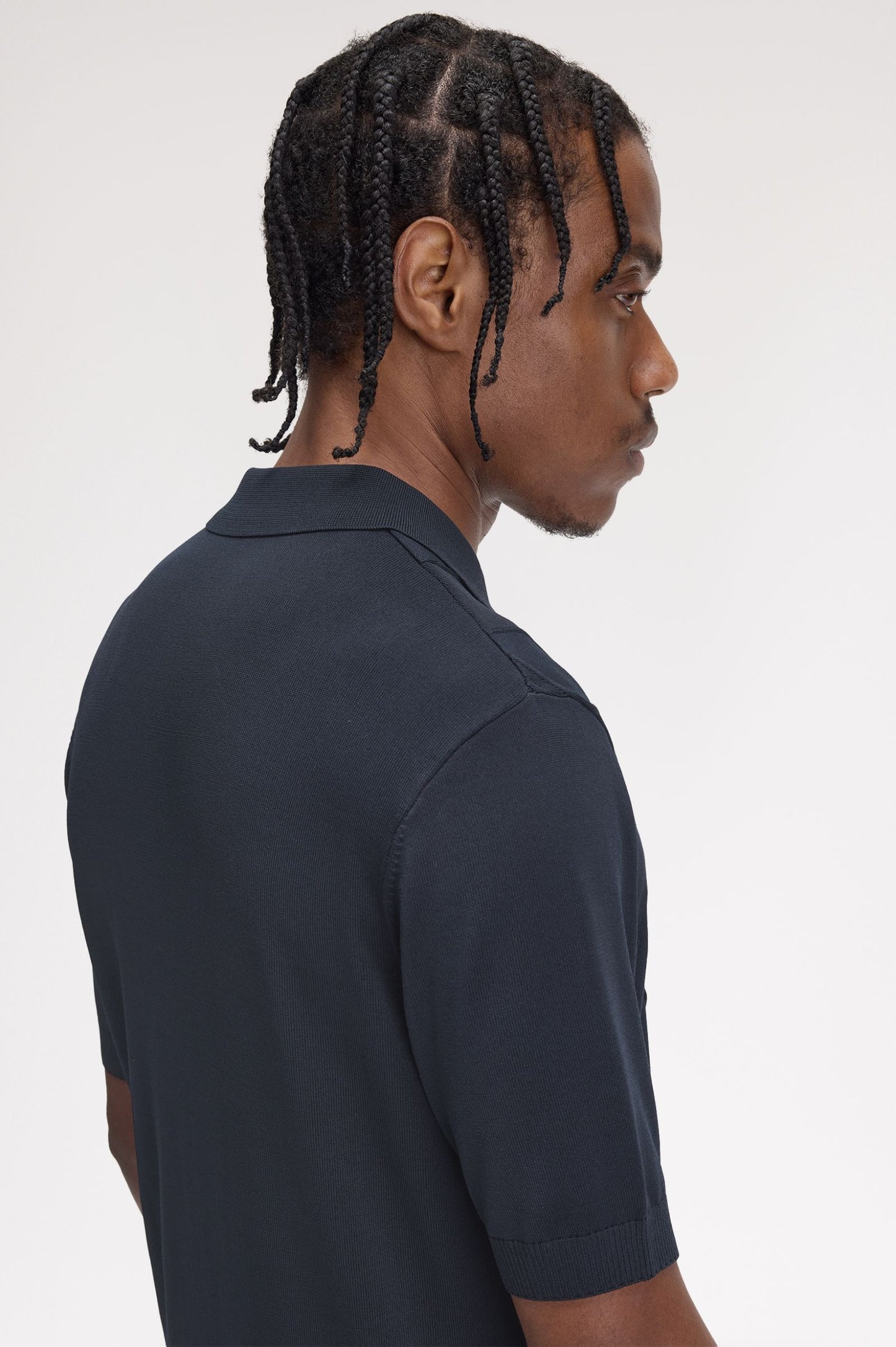 Cotton Knitted Shirt Navy